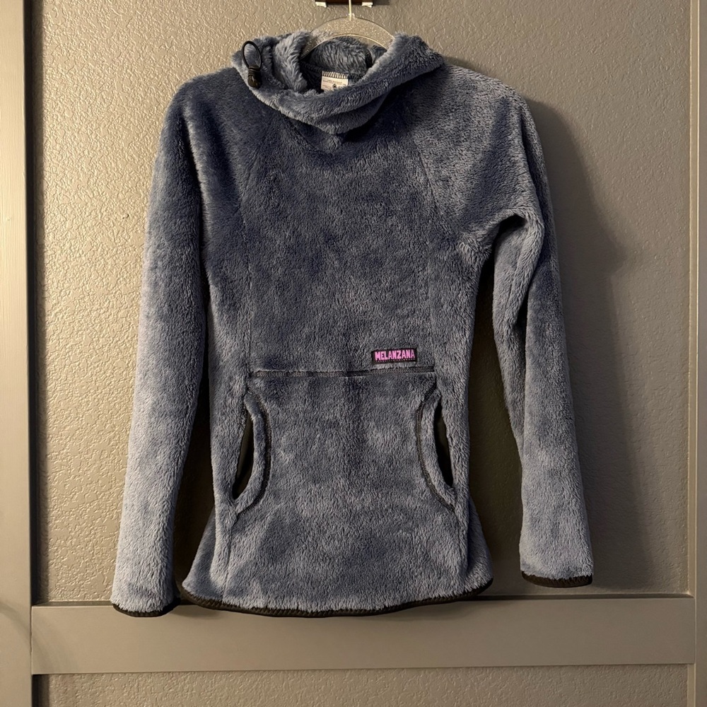 Melanzana • High Loft Hoodie women’s XS blue fleece